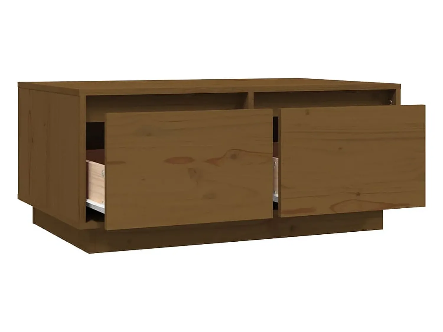 Mesa de centro | Mesa de apoio 80x50x35 cm madeira de pinho maciça -mel^ Mesa De Centro