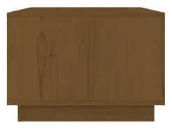 Mesa de centro | Mesa de apoio 80x50x35 cm madeira de pinho maciça -mel^ Mesa De Centro