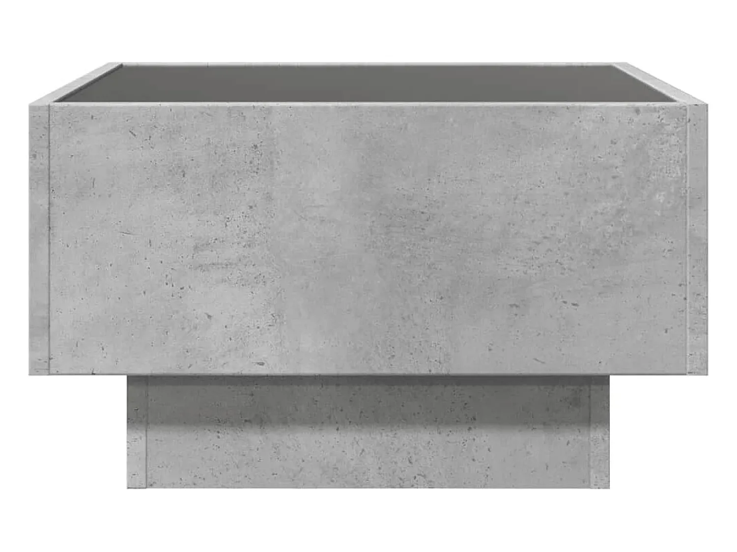 Mesa De Centro* Mesa de centro | Mesa de apoio c/ LEDs 50x50x30 cm derivados de madeira Cinzento