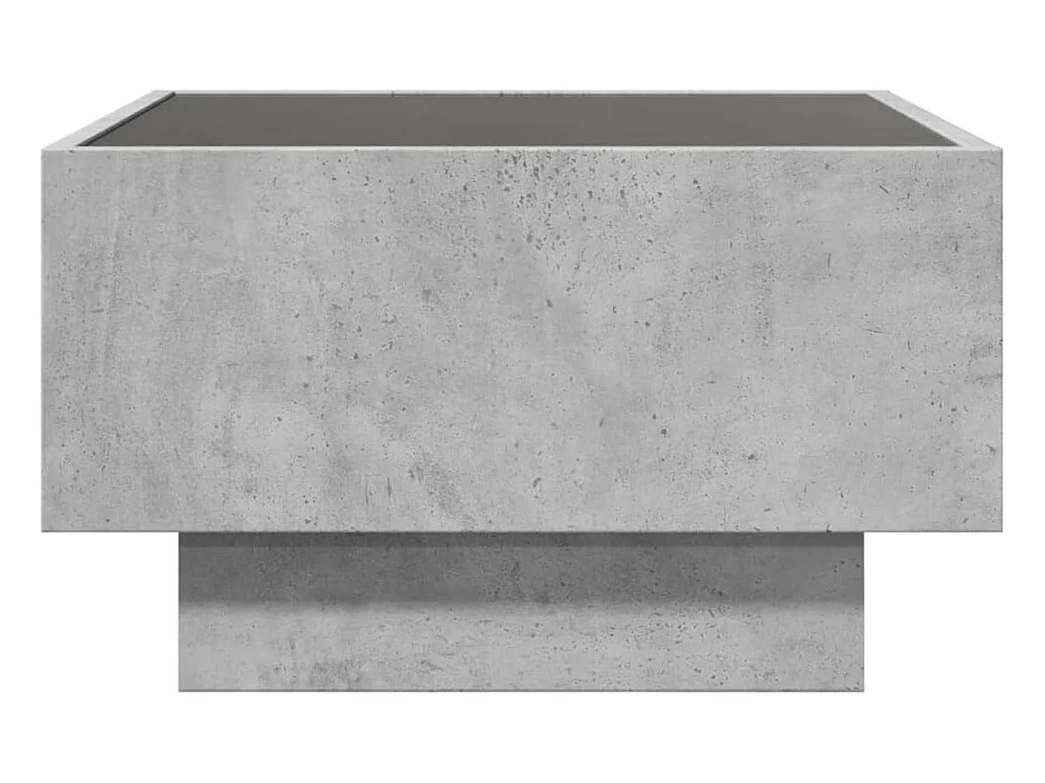 Mesa De Centro* Mesa de centro | Mesa de apoio c/ LEDs 50x50x30 cm derivados de madeira Cinzento