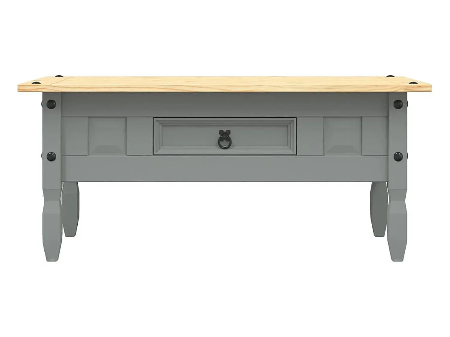 Mesa de centro | Mesa de apoio Corona pinho mexicano 100x55x44 cm^ Mesa De Centro