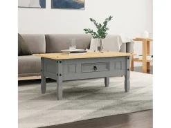Mesa de centro | Mesa de apoio Corona pinho mexicano 100x55x44 cm^ Mesa De Centro