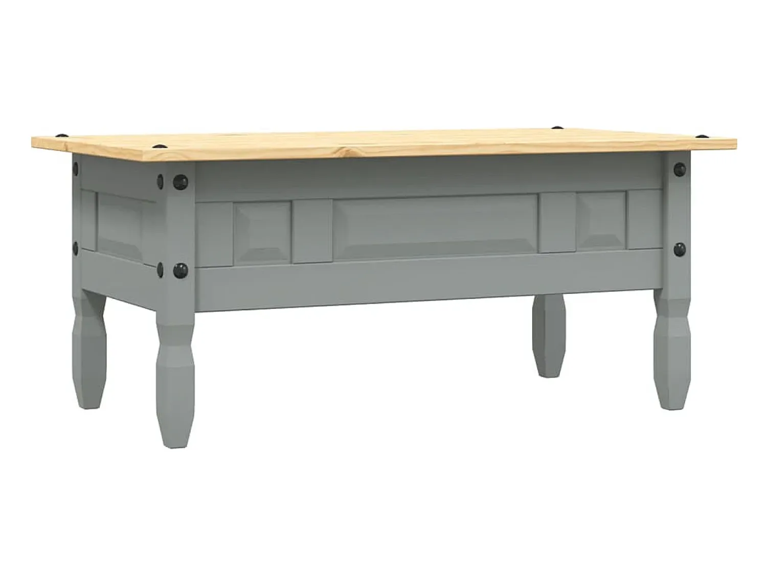 Mesa de centro | Mesa de apoio Corona pinho mexicano 100x55x44 cm^ Mesa De Centro