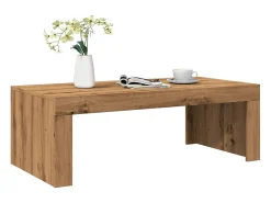 Mesa de centro | Mesa de apoio | Mesa de café 102x50x35 cm deriv. madeira carvalho artisiano^ Mesa De Centro