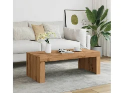 Mesa de centro | Mesa de apoio | Mesa de café 102x50x35 cm deriv. madeira carvalho artisiano^ Mesa De Centro