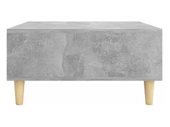 Outlet Mesa de centro | Mesa de apoio 60x60x30 cm derivados de madeira cinza cimento Cinzento