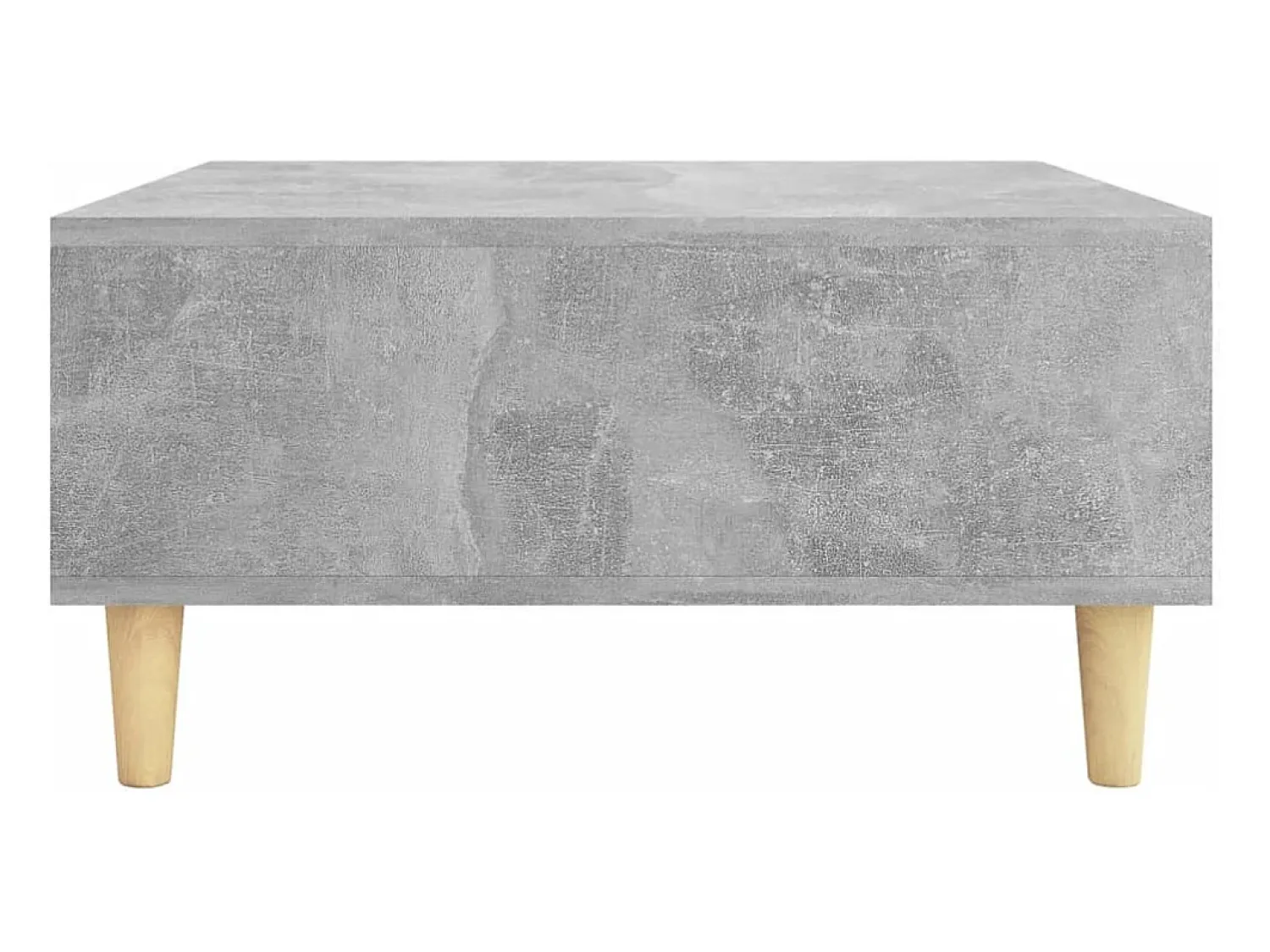 Outlet Mesa de centro | Mesa de apoio 60x60x30 cm derivados de madeira cinza cimento Cinzento