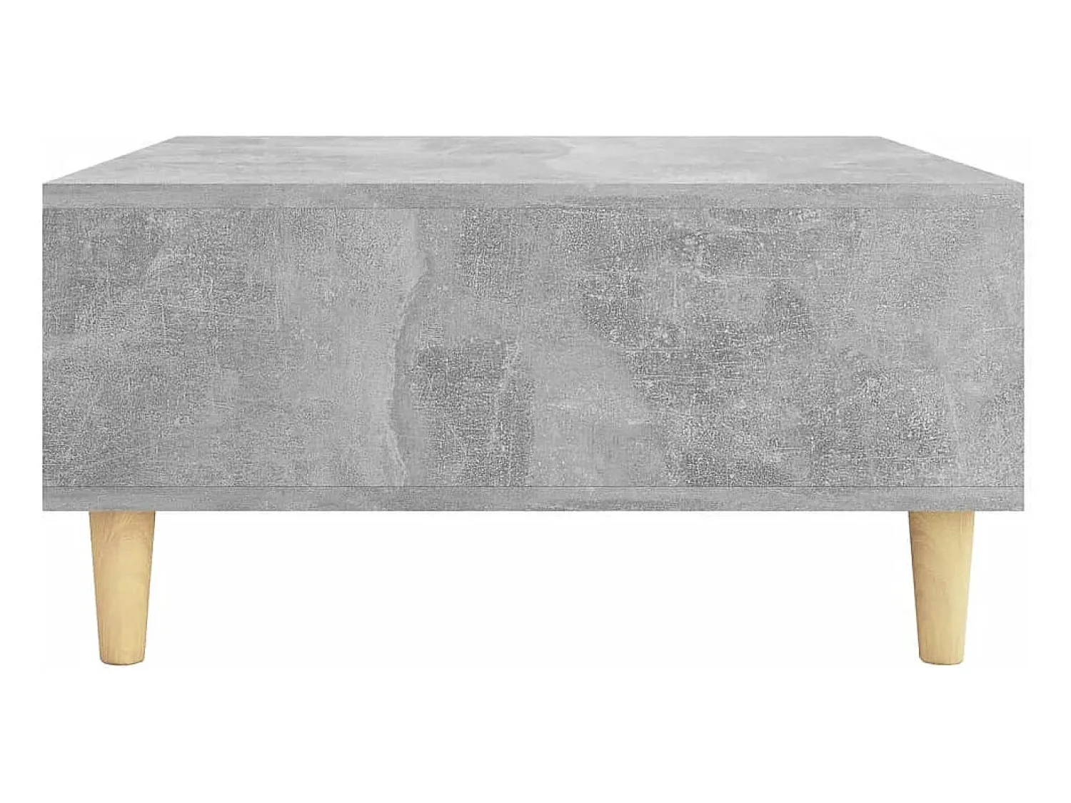 Outlet Mesa de centro | Mesa de apoio 60x60x30 cm derivados de madeira cinza cimento Cinzento