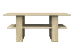 Mesa De Centro| Mesa de centro | Mesa de apoio 102x55x42 cm madeira processada carvalho sonoma Castanho
