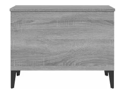 Mesa De Centro| Mesa de centro | Mesa de apoio 60x44.5x45 cm derivados de madeira cinza sonoma Cinzento