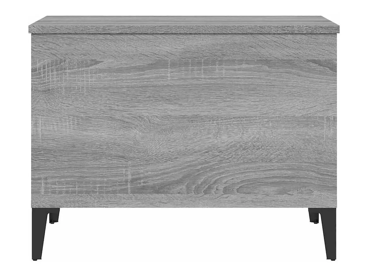 Mesa De Centro| Mesa de centro | Mesa de apoio 60x44.5x45 cm derivados de madeira cinza sonoma Cinzento