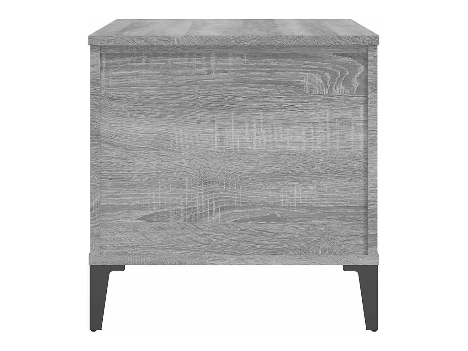 Mesa De Centro| Mesa de centro | Mesa de apoio 60x44.5x45 cm derivados de madeira cinza sonoma Cinzento