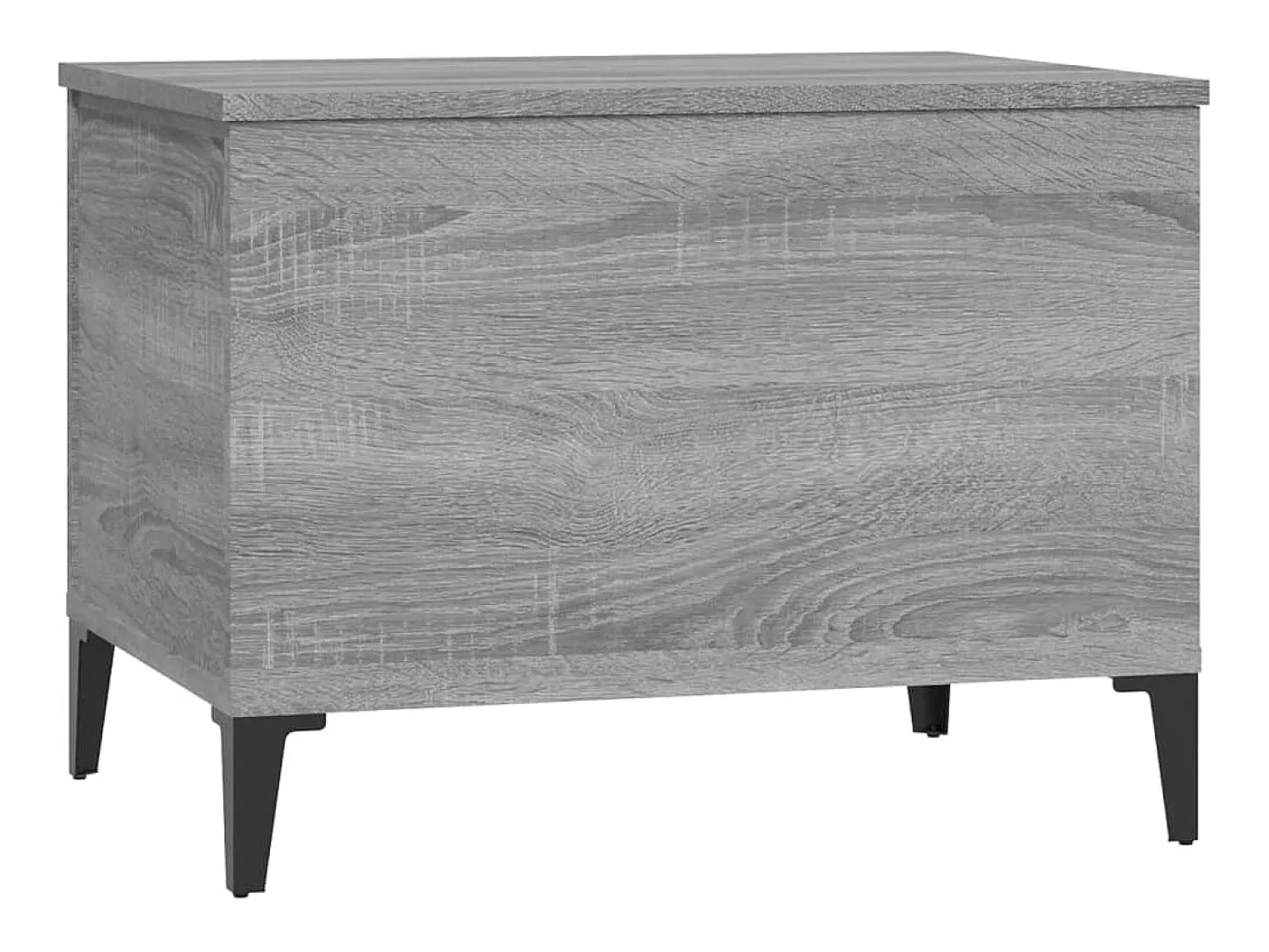 Mesa De Centro| Mesa de centro | Mesa de apoio 60x44.5x45 cm derivados de madeira cinza sonoma Cinzento