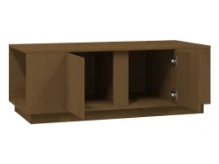 Sale Mesa de centro | Mesa de apoio 110x50x40cm madeira de pinho maciça mel Castanho