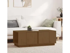 Sale Mesa de centro | Mesa de apoio 110x50x40cm madeira de pinho maciça mel Castanho