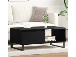 Mesa de centro | Mesa de apoio Mesa de Café with Drawer Carvalho 90x50x36.5 cm^ Mesa De Centro