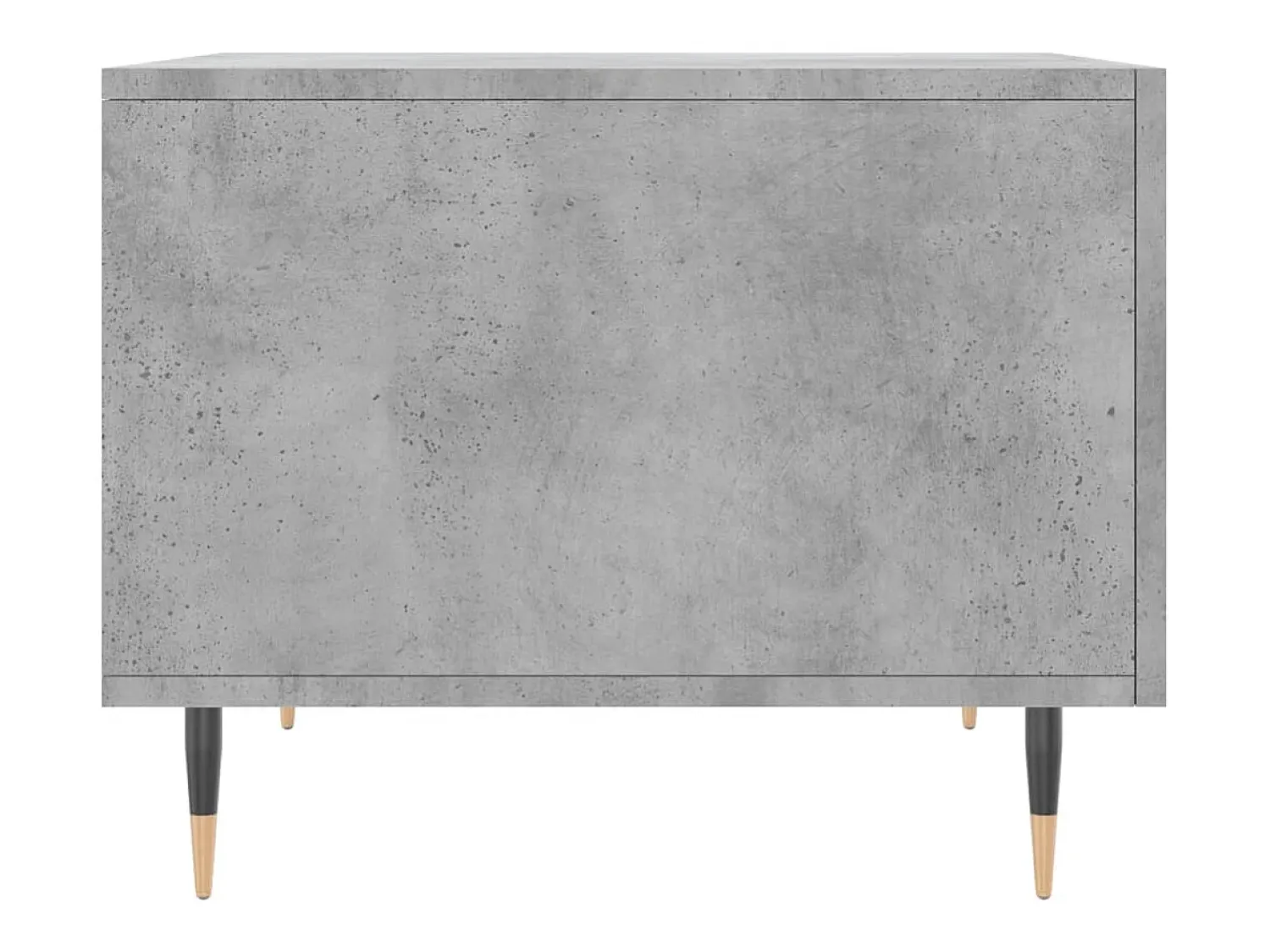 Mesa de centro | Mesa de apoio 50x50x40 cm madeira processada cinza cimento^ Mesa De Centro