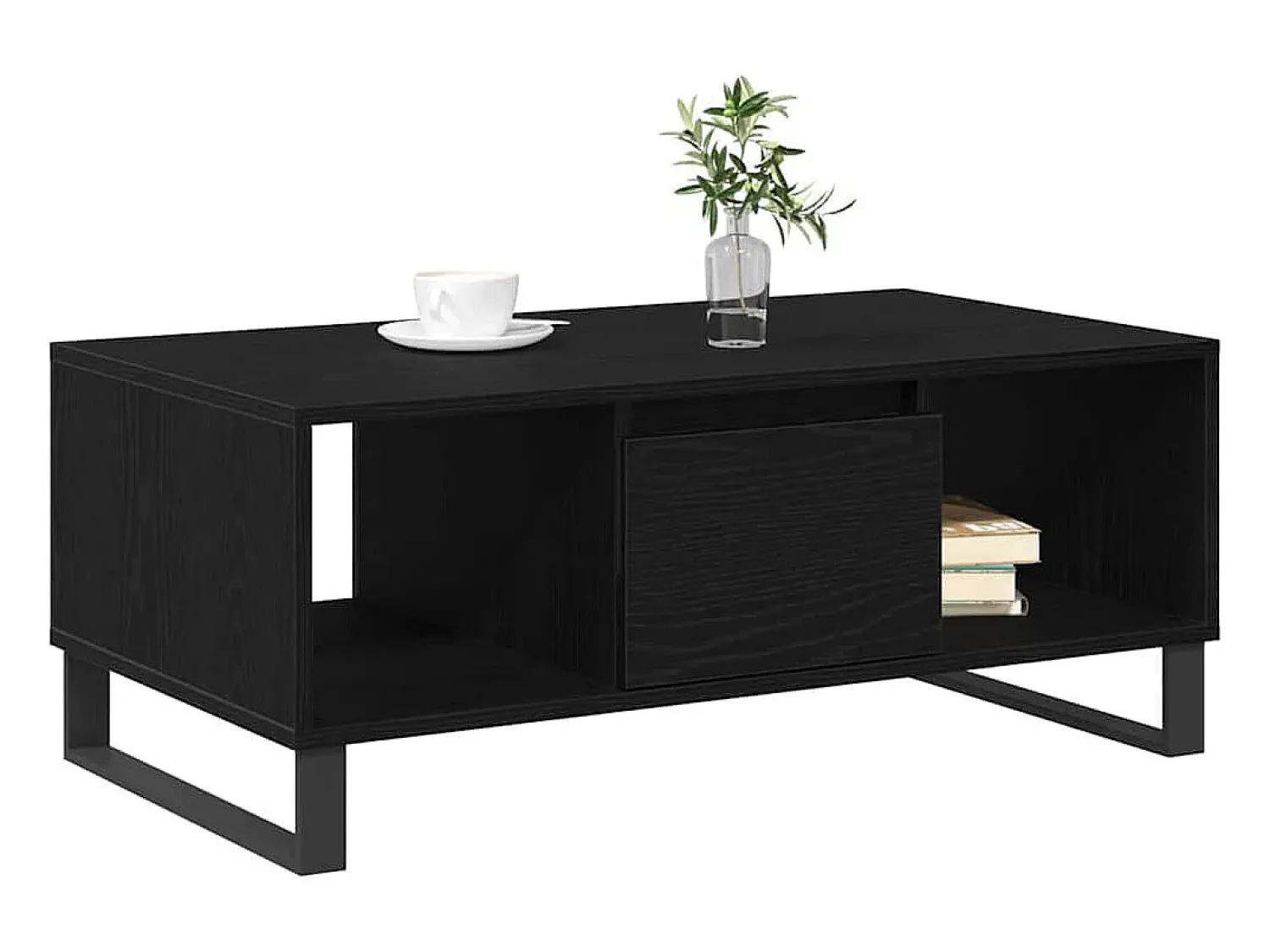Mesa de centro | Mesa de apoio with Drawer Carvalho 90x50x36.5 cm^ Mesa De Centro