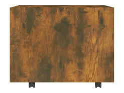 Mesa de centro | Mesa de apoio 55x55x40 cm derivados de madeira carvalho fumado^ Mesa De Centro