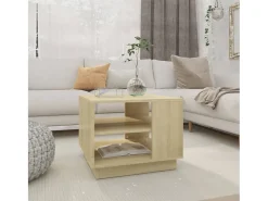 Sale Mesa de centro | Mesa de apoio 55x55x43 cm derivados de madeira carvalho sonoma Castanho