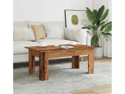 Mesa de centro | Mesa de apoio 100x60x42 cm derivados de madeira madeira velha^ Mesa De Centro