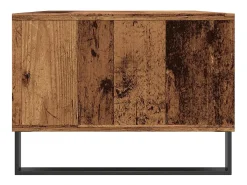 Mesa De Centro| Mesa de centro | Mesa de apoio | Mesa de café 90x50x36.5 cm derivados de madeira madeira velha Castanho