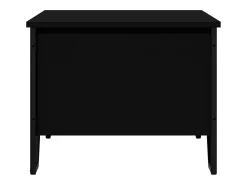 Mesa De Centro* Mesa de centro | Mesa de apoio 100x51x40 cm derivados de madeira Preto
