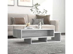 Mesa De Centro| Mesa de centro | Mesa de apoio 105x55x32cm derivados de madeira sonoma Cinzento