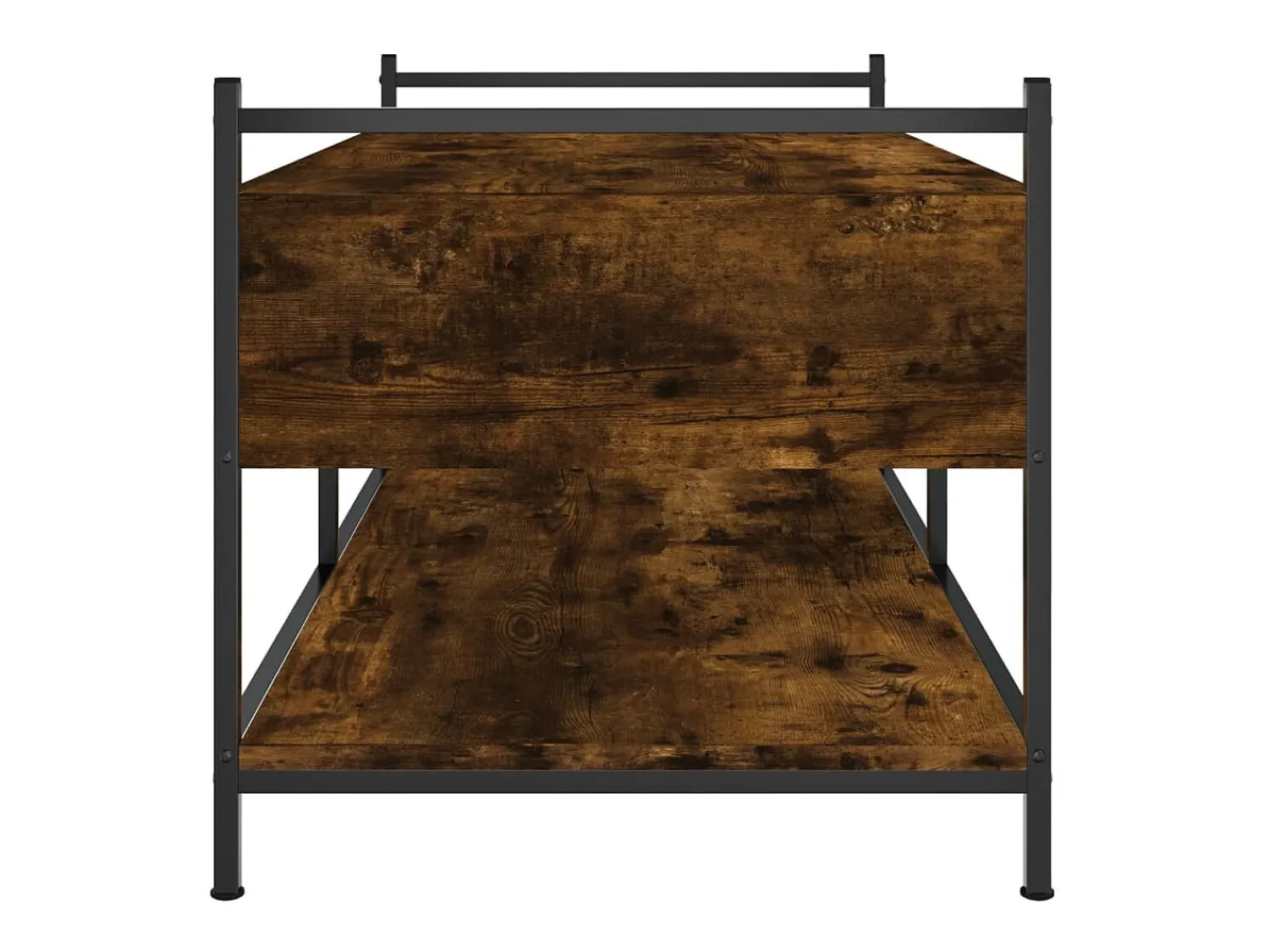 Mesa de centro | Mesa de apoio 99x50x50 cm derivados de madeira carvalho fumado^ Mesa De Centro