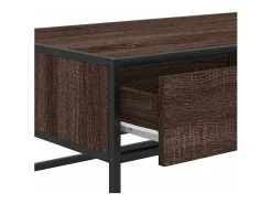 Sale Mesa de centro | Mesa de apoio 100x50x35 cm deriv. madeira/metal carvalho Castanho