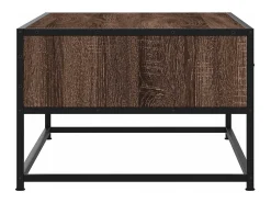 Sale Mesa de centro | Mesa de apoio 100x50x35 cm deriv. madeira/metal carvalho Castanho