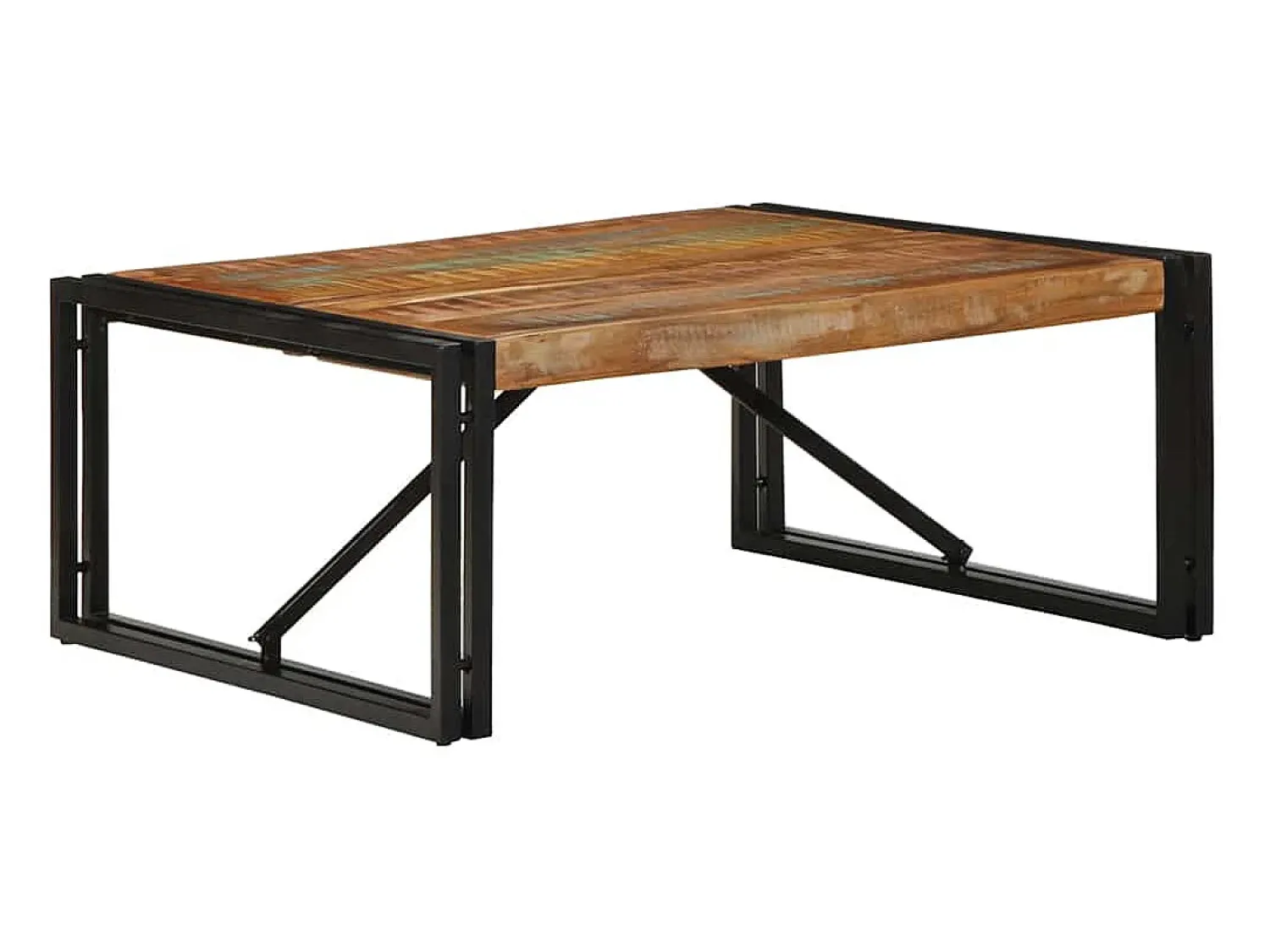 Mesa de centro | Mesa de apoio 80x80x35 cm madeira maciça recuperada^ Mesa De Centro