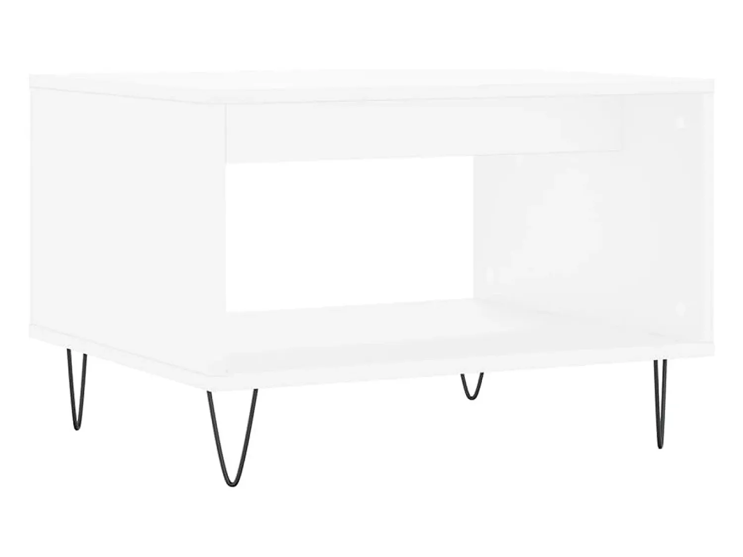 Online Mesa de centro | Mesa de apoio 60x50x40 cm derivados de madeira Branco