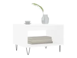 Online Mesa de centro | Mesa de apoio 60x50x40 cm derivados de madeira Branco