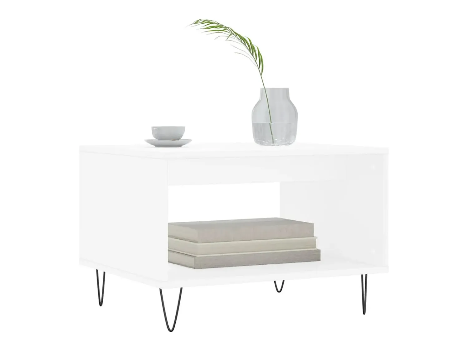 Online Mesa de centro | Mesa de apoio 60x50x40 cm derivados de madeira Branco