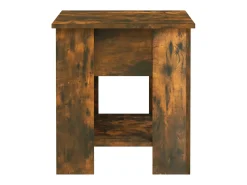 Mesa De Centro| Mesa de centro | Mesa de apoio 101x49x52 cm madeira processada carvalho fumado Castanho