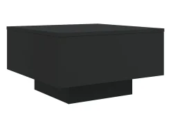 Online Mesa de centro | Mesa de apoio com luzes LED 55x55x31 cm Preto
