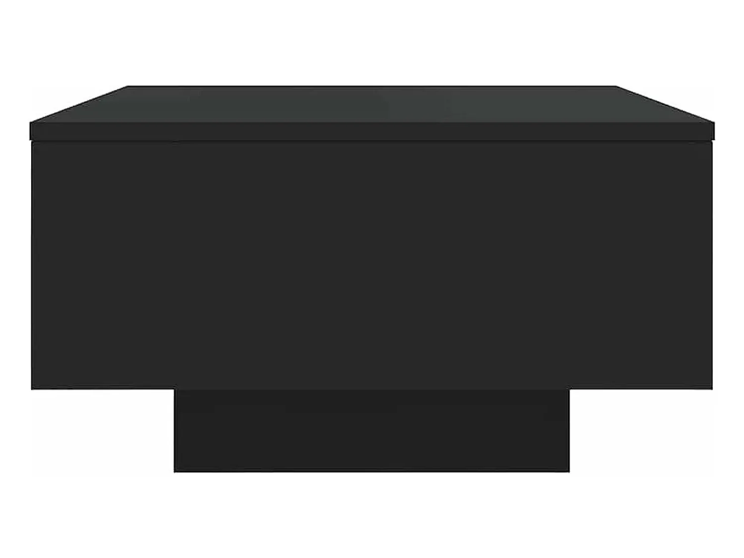 Online Mesa de centro | Mesa de apoio com luzes LED 55x55x31 cm Preto