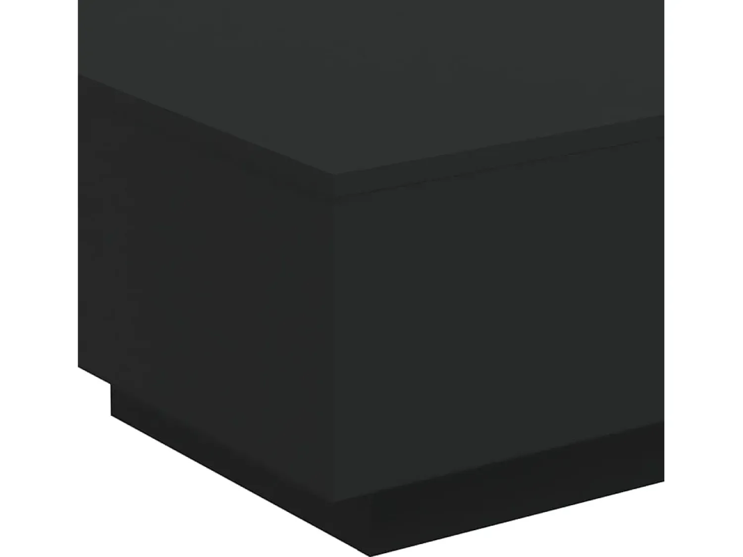 Online Mesa de centro | Mesa de apoio com luzes LED 55x55x31 cm Preto