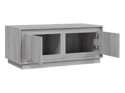 Mesa De Centro| Mesa de centro | Mesa de apoio 102x50x44 cm derivados madeira sonoma Cinzento