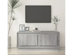 Mesa De Centro| Mesa de centro | Mesa de apoio 102x50x44 cm derivados madeira sonoma Cinzento