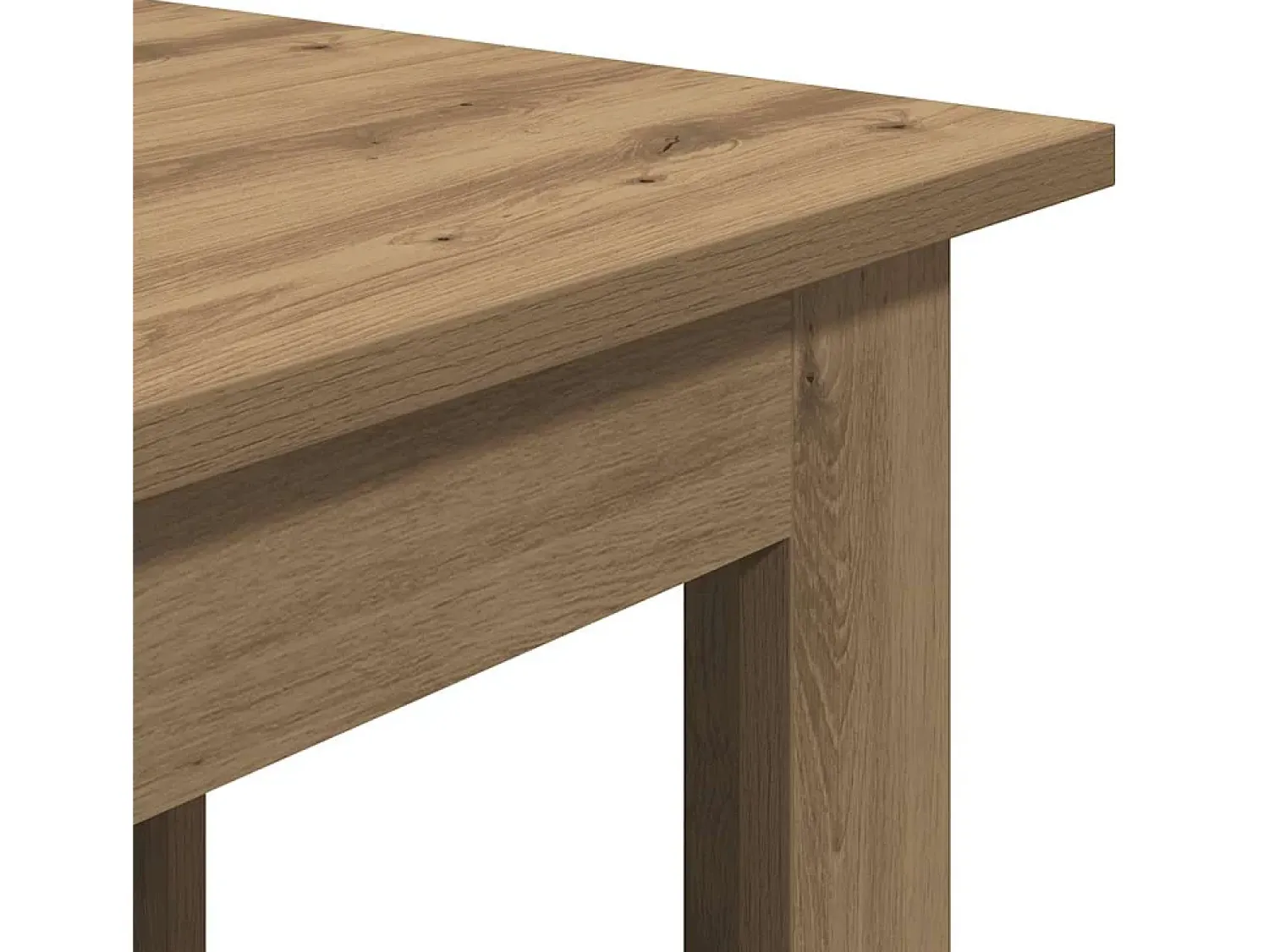 New Mesa de centro | Mesa de apoio | Mesa de café 100x60x42 cm derivados madeira carvalho artisiano Castanho