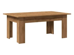 New Mesa de centro | Mesa de apoio | Mesa de café 100x60x42 cm derivados madeira carvalho artisiano Castanho