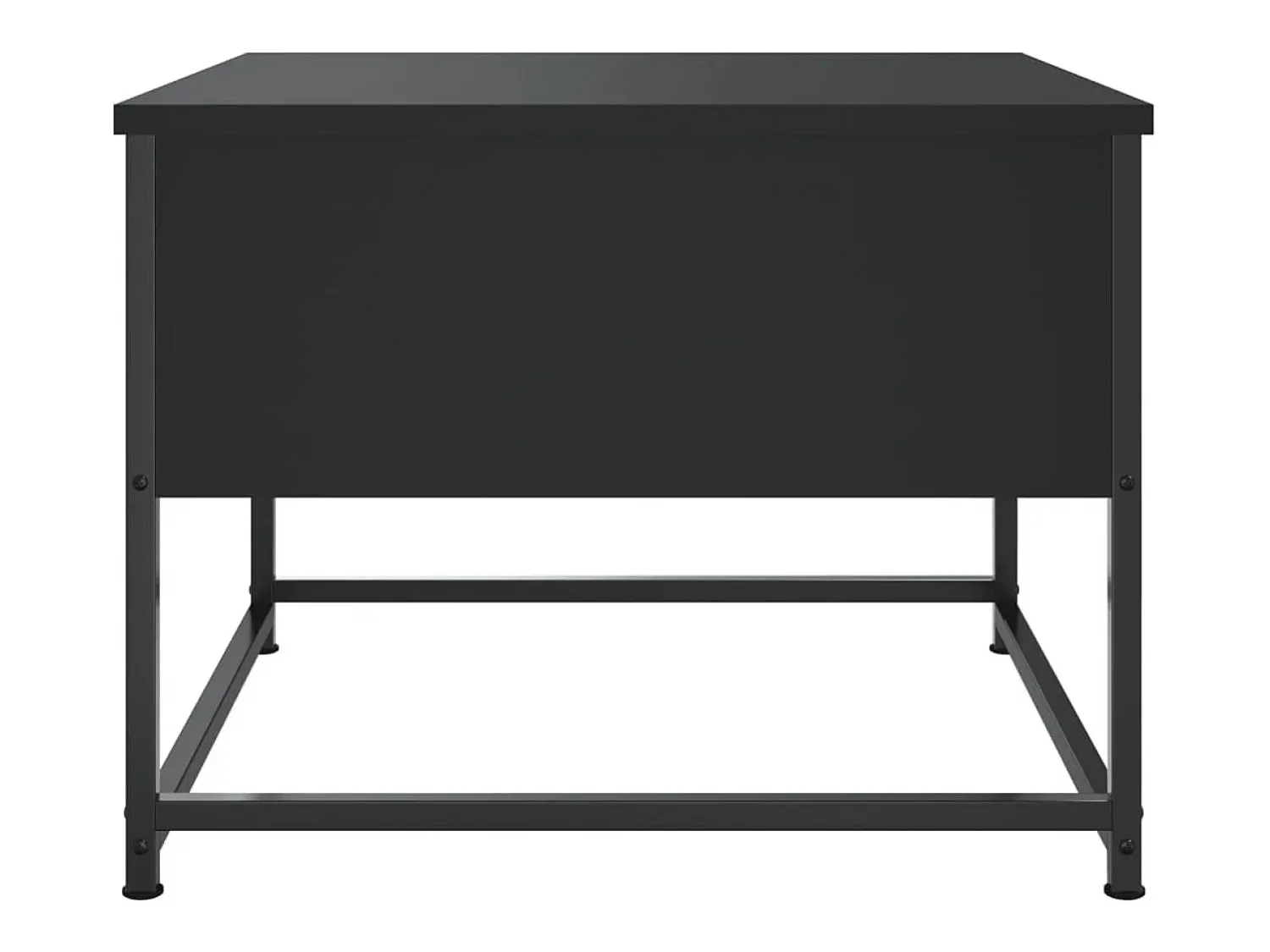 Mesa De Centro* Mesa de centro | Mesa de apoio 51x51x40 cm derivados de madeira Preto