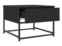 Mesa De Centro* Mesa de centro | Mesa de apoio 51x51x40 cm derivados de madeira Preto