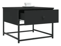 Mesa De Centro* Mesa de centro | Mesa de apoio 51x51x40 cm derivados de madeira Preto