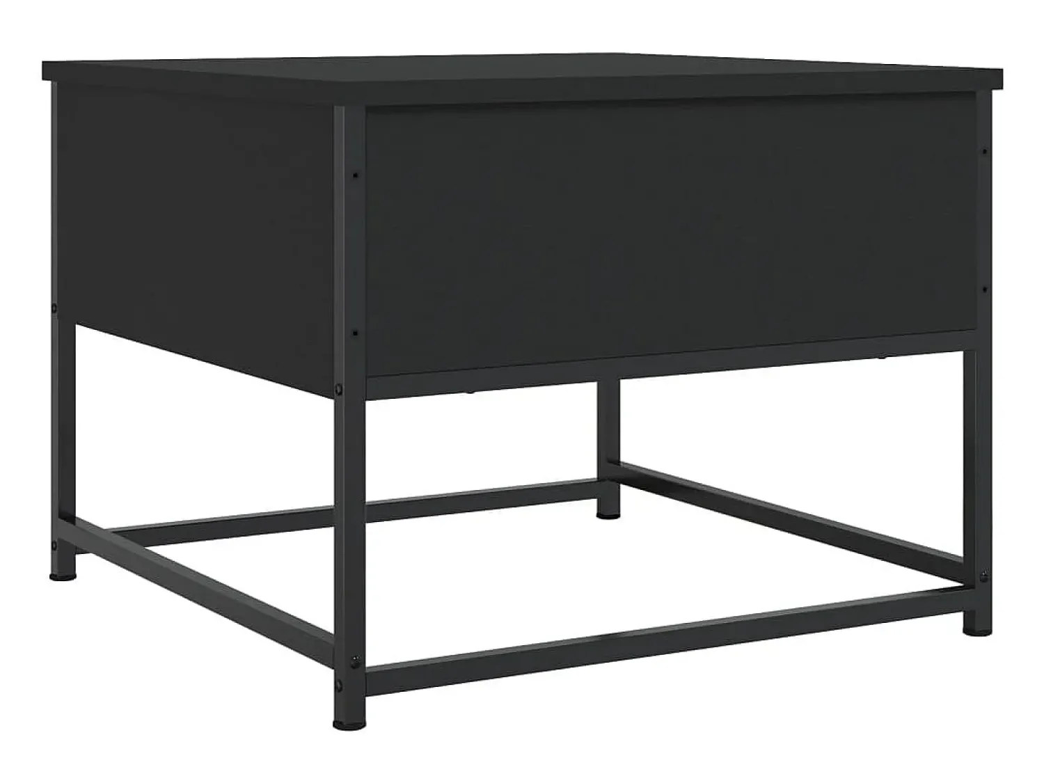 Mesa De Centro* Mesa de centro | Mesa de apoio 51x51x40 cm derivados de madeira Preto