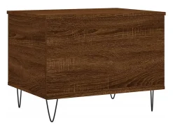 Hot Mesa de centro | Mesa de apoio | Mesa de café 60x44.5x45 cm derivados madeira carvalho Castanho