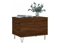 Hot Mesa de centro | Mesa de apoio | Mesa de café 60x44.5x45 cm derivados madeira carvalho Castanho