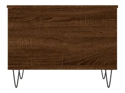Hot Mesa de centro | Mesa de apoio | Mesa de café 60x44.5x45 cm derivados madeira carvalho Castanho